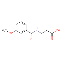 Chemical structure of 3-[(3-methoxyphenyl)formamido]propanoic acid - CSSB00000195298