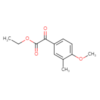 Chemical structure of ethyl 2-(4-methoxy-3-methylphenyl)-2-oxoacetate - CSSB00011512971