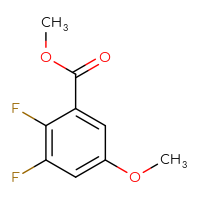 Chemical structure of methyl 2,3-difluoro-5-methoxybenzoate - CSSB00010751308