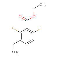 Chemical structure of ethyl 3-ethyl-2,6-difluorobenzoate - CSSB00038686851