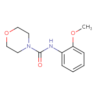 Chemical structure of N-(2-methoxyphenyl)morpholine-4-carboxamide - CSSB00000586445