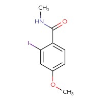 Chemical structure of 2-iodo-4-methoxy-N-methylbenzamide - CSSB00010075601