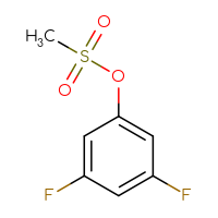 Chemical structure of 3,5-difluorophenyl methanesulfonate - CSSB00016206152