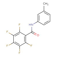 Chemical structure of 2,3,4,5,6-pentafluoro-N-(3-methylphenyl)benzamide - CSSB00121671744