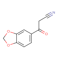 Chemical structure of 3-(2H-1,3-benzodioxol-5-yl)-3-oxopropanenitrile - CSSB00000741460