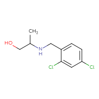 Chemical structure of 2-{[(2,4-dichlorophenyl)methyl]amino}propan-1-ol - CSSB00000714155