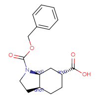 Chemical structure of rac-(3aR,6S,7aR)-1-[(benzyloxy)carbonyl]-octahydro-1H-indole-6-carboxylic acid - CSSB06595028093