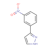 Chemical structure of 3-(3-nitrophenyl)-1H-pyrazole - CSSB00011217557
