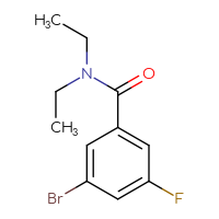 Chemical structure of 3-bromo-N,N-diethyl-5-fluorobenzamide - CSSB00011295620