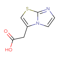 Chemical structure of 2-{imidazo[2,1-b][1,3]thiazol-3-yl}acetic acid - CSSB00000740530