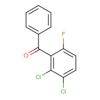 Chemical structure of (2,3-dichloro-6-fluorophenyl)(phenyl)methanone - CSSB17487514218