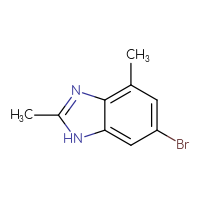 Chemical structure of 6-bromo-2,4-dimethyl-1H-1,3-benzodiazole - CSSB00012347077