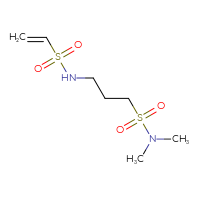 Chemical structure of 3-ethenesulfonamido-N,N-dimethylpropane-1-sulfonamide - CSSB03549022341