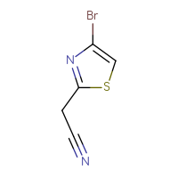 Chemical structure of 2-(4-bromo-1,3-thiazol-2-yl)acetonitrile - CSSB00011092756