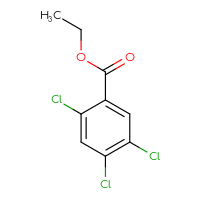 Chemical structure of ethyl 2,4,5-trichlorobenzoate - CSSB00012340149
