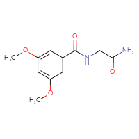 Chemical structure of 2-[(3,5-dimethoxyphenyl)formamido]acetamide - CSSB00000385429
