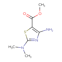 Chemical structure of methyl 4-amino-2-(dimethylamino)-1,3-thiazole-5-carboxylate - CSSB00012348007