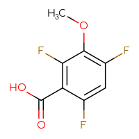 Chemical structure of 2,4,6-trifluoro-3-methoxybenzoic acid - CSSB00000062153