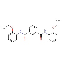 Chemical structure of N1,N3-bis(2-ethoxyphenyl)benzene-1,3-dicarboxamide - CSSB00046403025