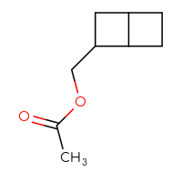 Chemical structure of {bicyclo[2.2.0]hexan-2-yl}methyl acetate - CSSB02480485795