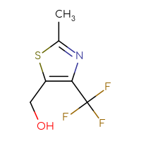 Chemical structure of [2-methyl-4-(trifluoromethyl)-1,3-thiazol-5-yl]methanol - CSSB00000069940