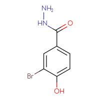 Chemical structure of 3-bromo-4-hydroxybenzohydrazide - CSSB00011004418