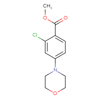 Chemical structure of methyl 2-chloro-4-(morpholin-4-yl)benzoate - CSSB00020605954