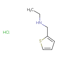 Chemical structure of ethyl[(thiophen-2-yl)methyl]amine hydrochloride - CSSB00025770963