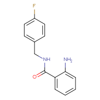 Chemical structure of 2-amino-N-[(4-fluorophenyl)methyl]benzamide - CSSB00000389150