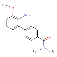 Chemical structure of 2'-amino-3'-methoxy-N,N-dimethyl-[1,1'-biphenyl]-4-carboxamide - CSSB06580883875