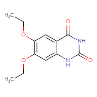 Chemical structure of 6,7-diethoxy-1,2,3,4-tetrahydroquinazoline-2,4-dione - CSSB00003673266
