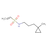 Chemical structure of N-[3-(1-methylcyclopropyl)propyl]ethene-1-sulfonamide - CSMB00154417416