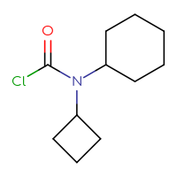 Chemical structure of N-cyclobutyl-N-cyclohexylcarbamoyl chloride - CSSB06256210503