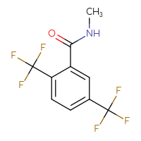 Chemical structure of N-methyl-2,5-bis(trifluoromethyl)benzamide - CSSB02531454310