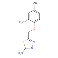 Chemical structure of 5-[(2,4-dimethylphenoxy)methyl]-1,3,4-thiadiazol-2-amine - CSSB00005794367