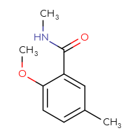 Chemical structure of 2-methoxy-N,5-dimethylbenzamide - CSSB00000206212