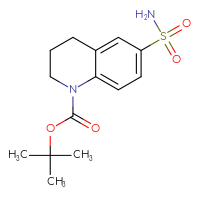 Chemical structure of tert-butyl 6-sulfamoyl-1,2,3,4-tetrahydroquinoline-1-carboxylate - CSSB14806134636