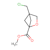 Chemical structure of methyl 4-(chloromethyl)-2-oxabicyclo[2.1.1]hexane-1-carboxylate - CSSB21246271919