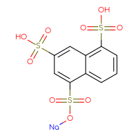 Chemical structure of 5-[(sodiooxy)sulfonyl]naphthalene-1,7-disulfonic acid - CSSB15365342956