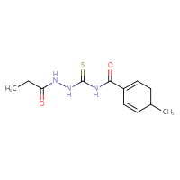 Chemical structure of N-({[(4-methylphenyl)formamido]methanethioyl}amino)propanamide - CSSB00121706064