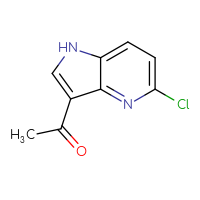 Chemical structure of 1-{5-chloro-1H-pyrrolo[3,2-b]pyridin-3-yl}ethan-1-one - CSSB00009874703