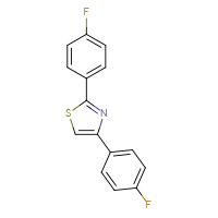 Chemical structure of 2,4-bis(4-fluorophenyl)-1,3-thiazole - CSSB00103940846