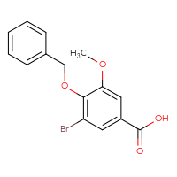 Chemical structure of 4-(benzyloxy)-3-bromo-5-methoxybenzoic acid - CSSB00000183706
