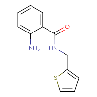 Chemical structure of 2-amino-N-[(thiophen-2-yl)methyl]benzamide - CSSB00000260289