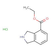 Chemical structure of ethyl 2,3-dihydro-1H-isoindole-4-carboxylate hydrochloride - CSSB00010110429