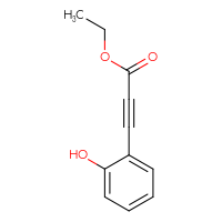 Chemical structure of ethyl 3-(2-hydroxyphenyl)prop-2-ynoate - CSSB00000086082
