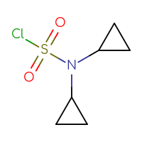 Chemical structure of N,N-dicyclopropylsulfamoyl chloride - CSSB00153502230