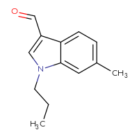 Chemical structure of 6-methyl-1-propyl-1H-indole-3-carbaldehyde - CSSB00010254967