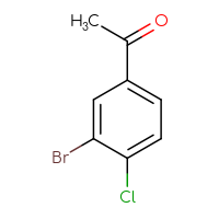 Chemical structure of 1-(3-bromo-4-chlorophenyl)ethan-1-one - CSSB00012356427