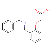 Chemical structure of 2-{2-[(benzylamino)methyl]phenoxy}acetic acid - CSSB00010062433